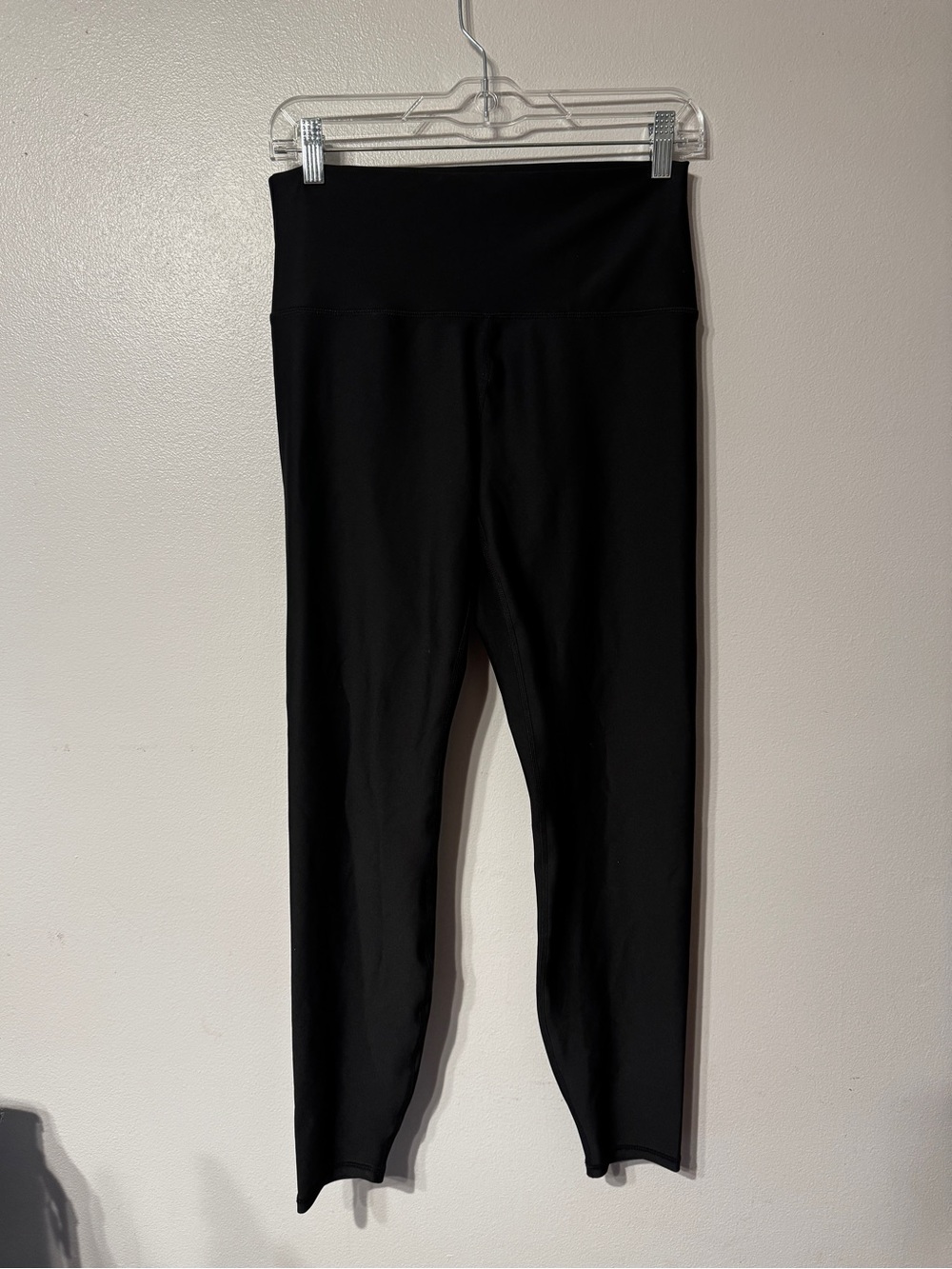 Avia Womens L 12-14 Black High Rise Athletic Leggings Hidden Pocket